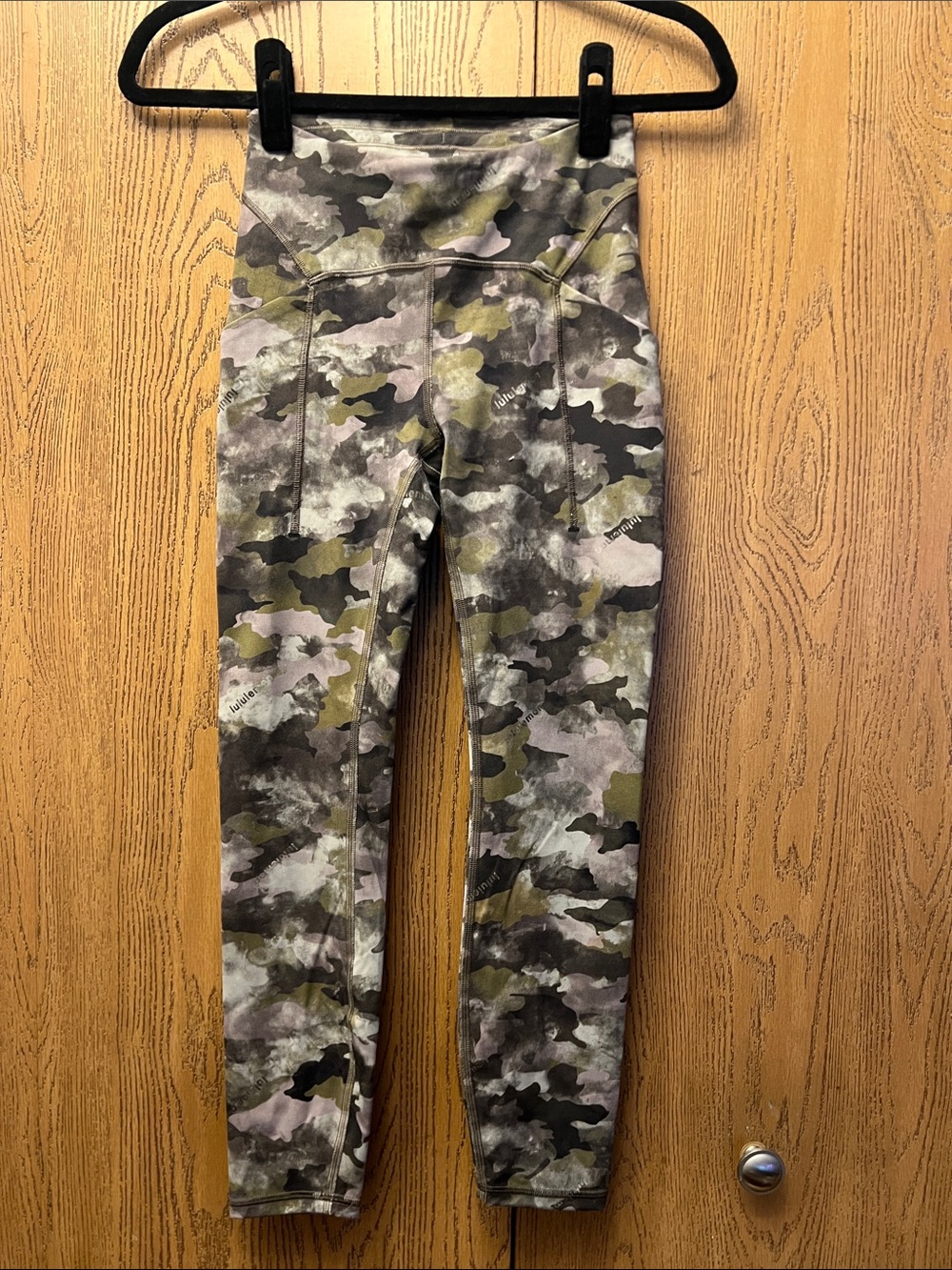 lululemon athletica Camo High-Rise Leggings in Green and Gray